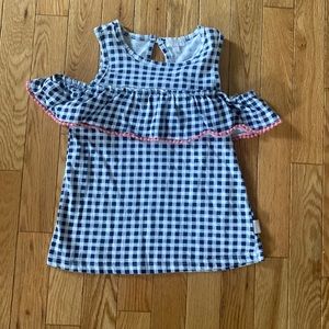 BCBGirls gingham plaid tank in size 5.